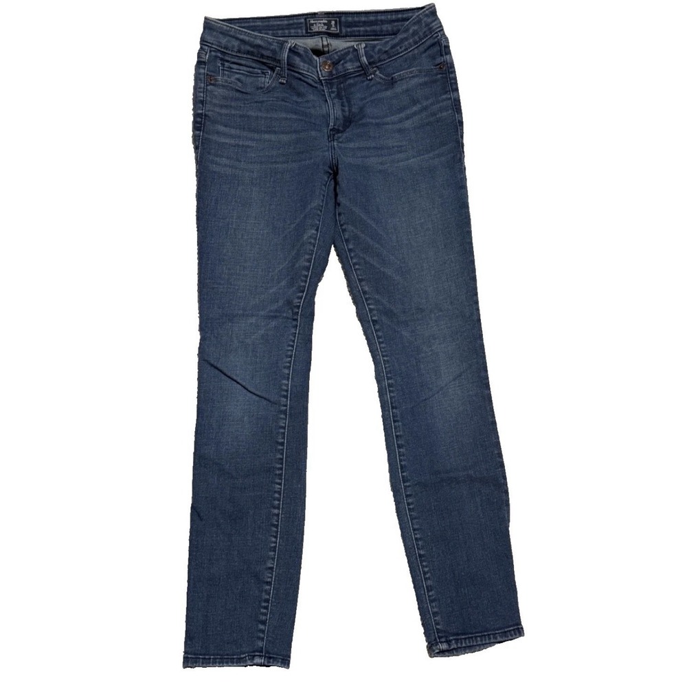 Abercrombie & Fitch Harper Low Rise Super Skinny Jeans Women's size 2S / 26 Blue